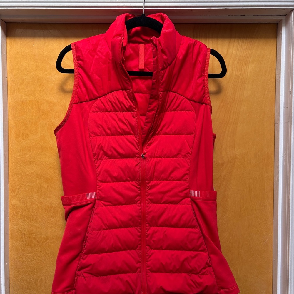 Lululemon Red Down For It All Vest